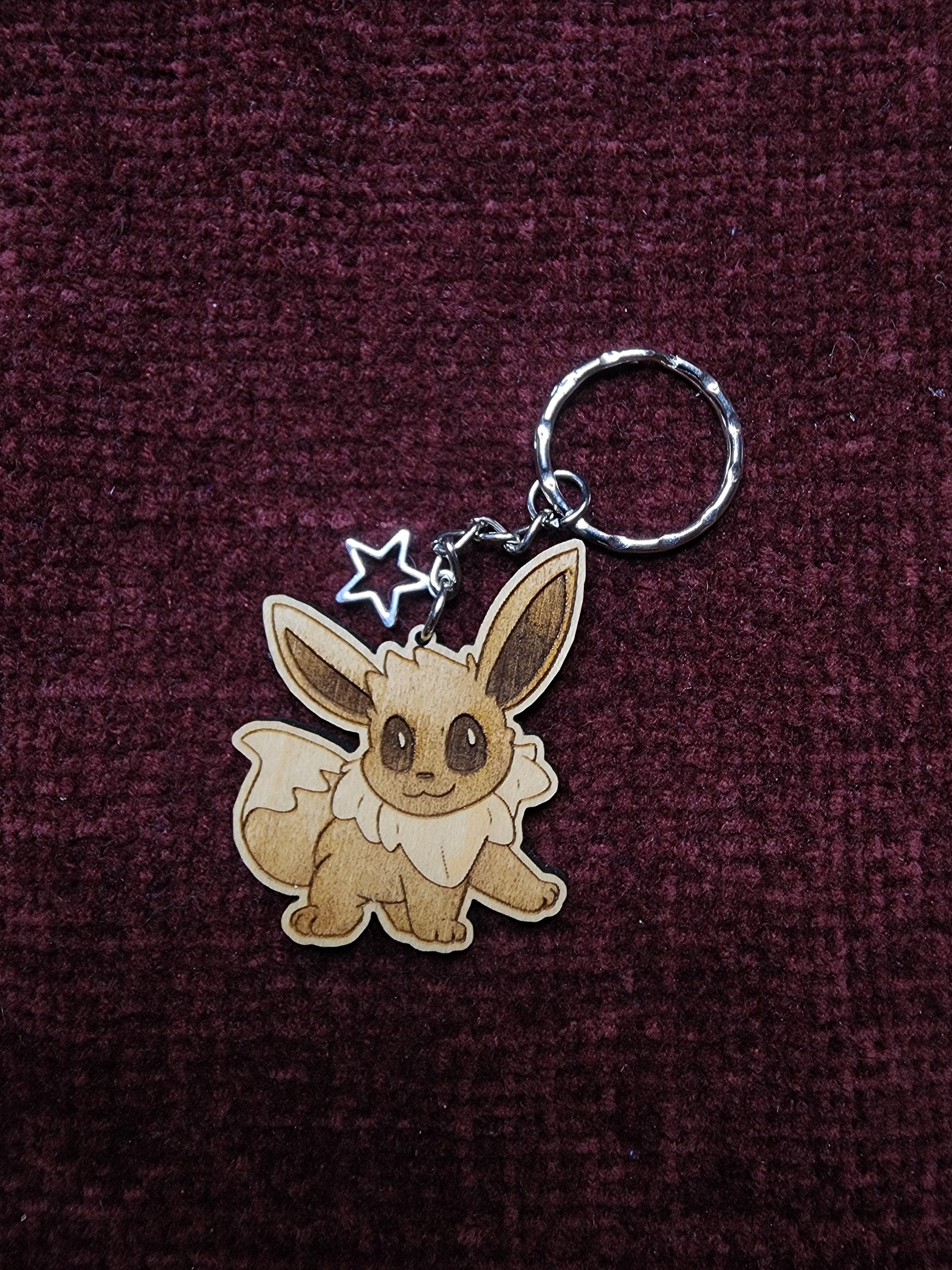 Gen 1 Pokemon Wooden Keychains