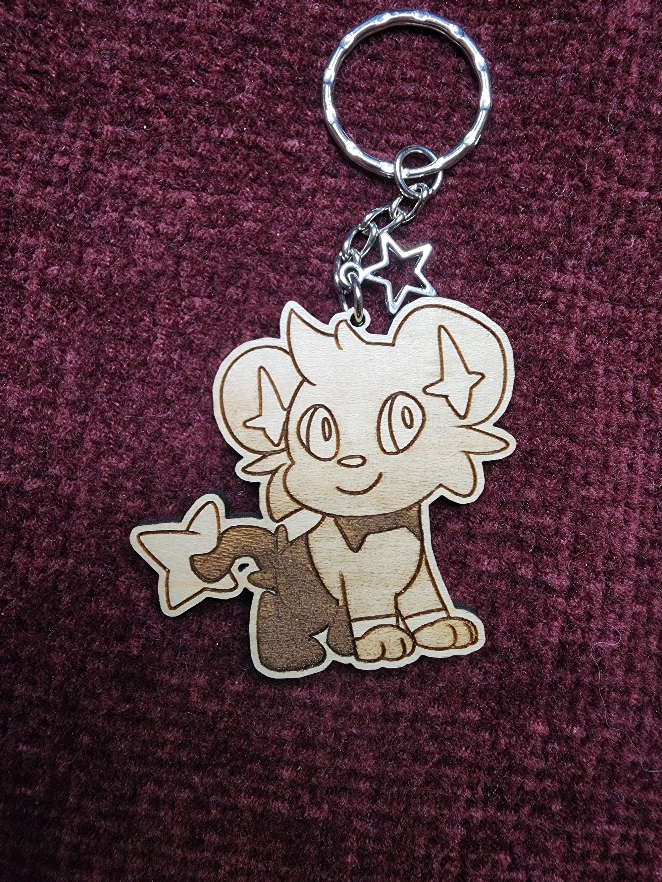 Gen 4 Pokemon Wooden Keychains