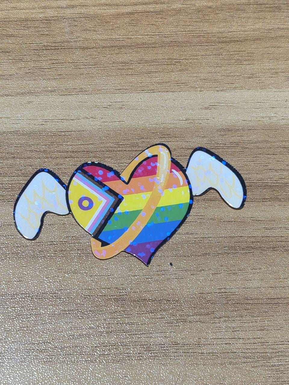 Angel Pride Holographic Stickers