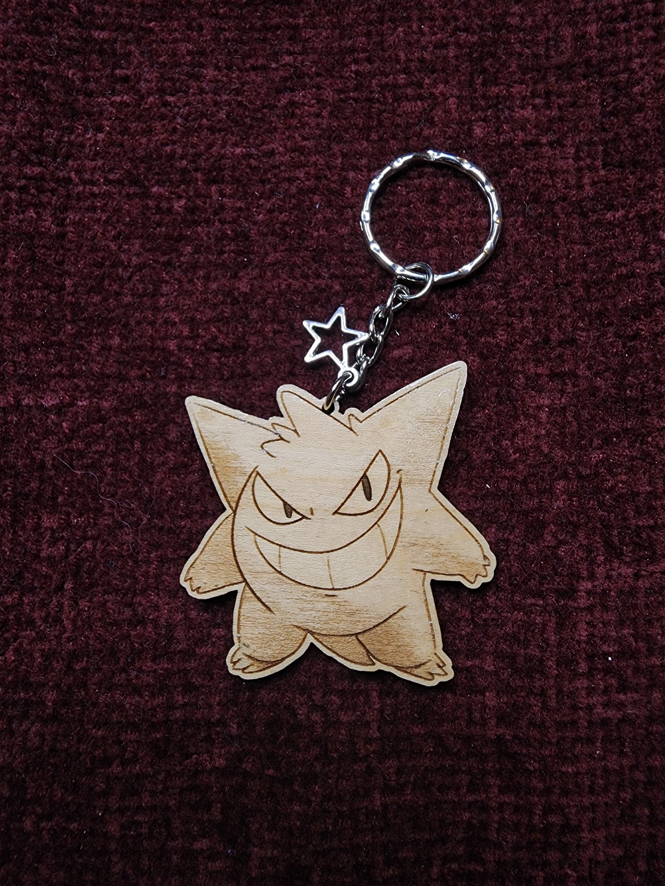 Gen 1 Pokemon Wooden Keychains