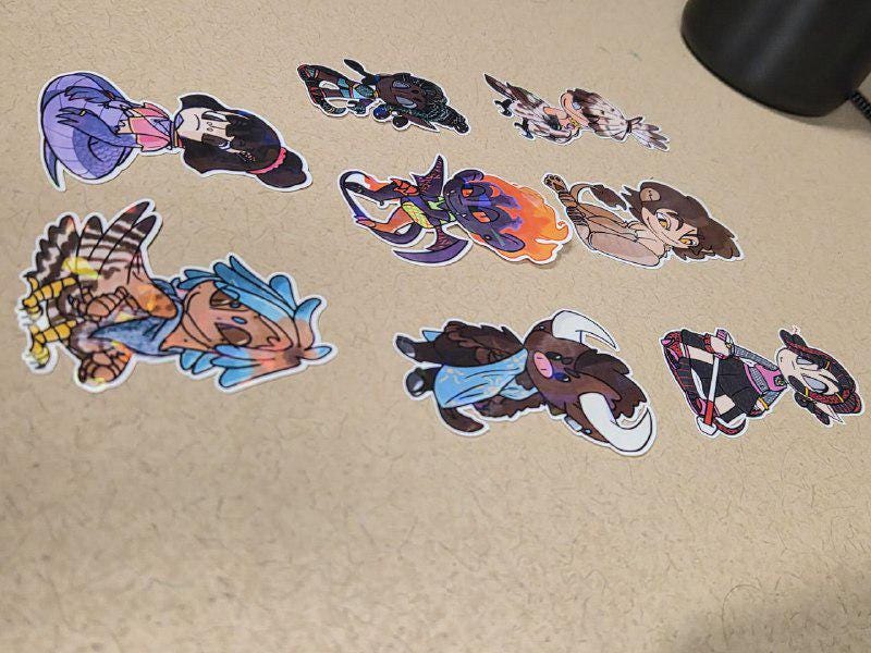 Greek Myth Holographic Stickers