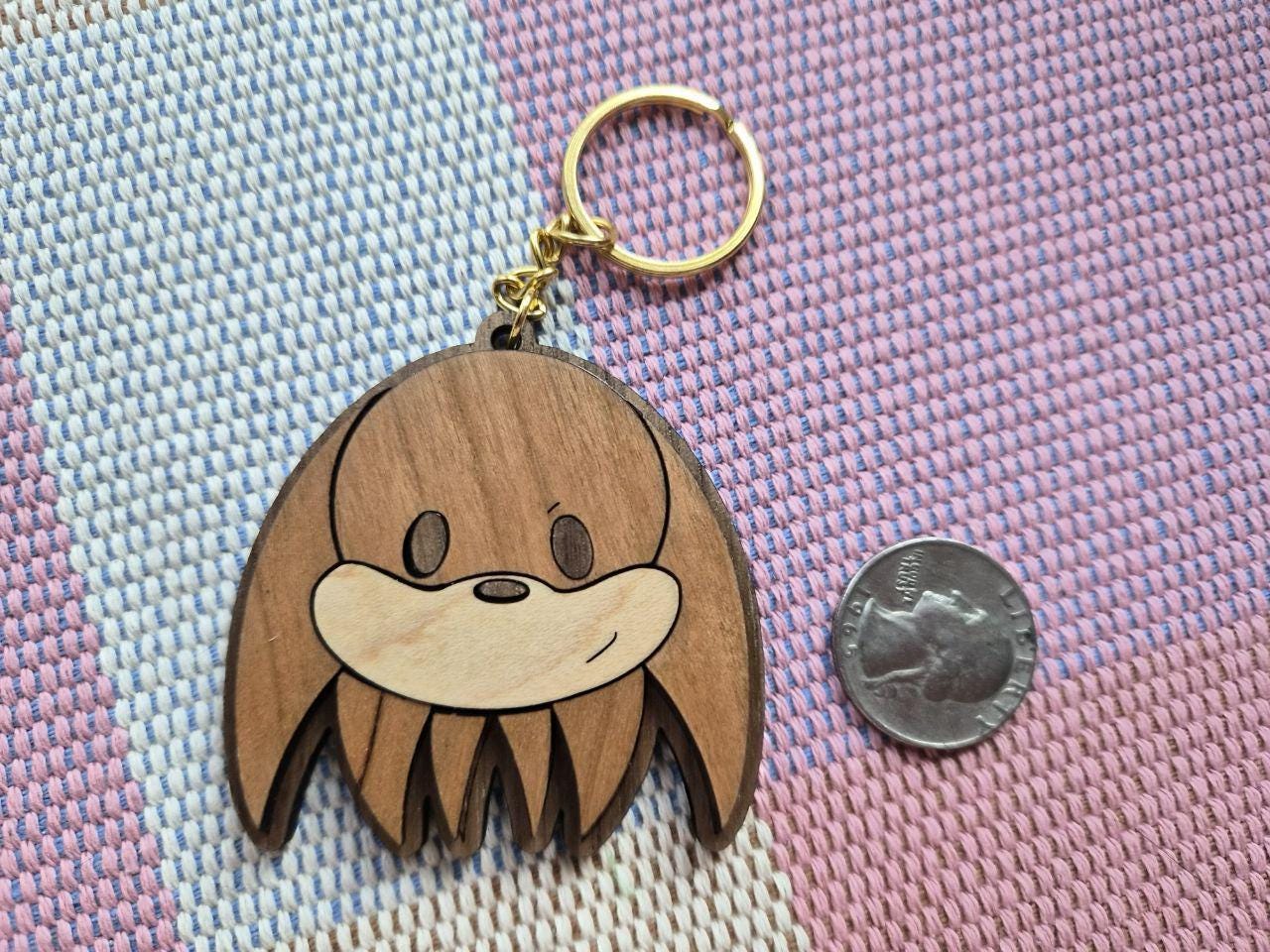 3D Wooden Sonic Keychains