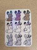Hare Holographic Sticker Sheet
