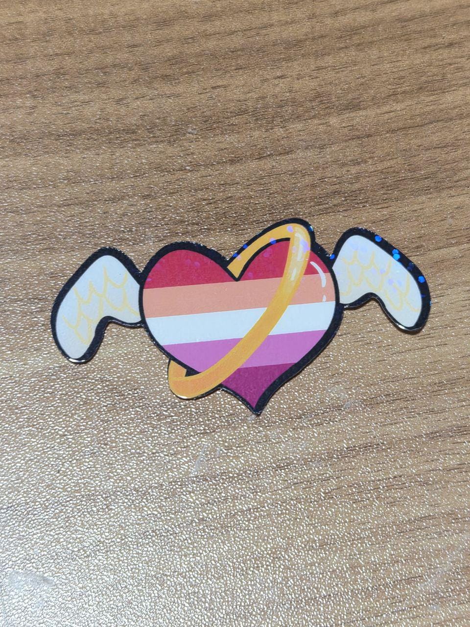Angel Pride Holographic Stickers