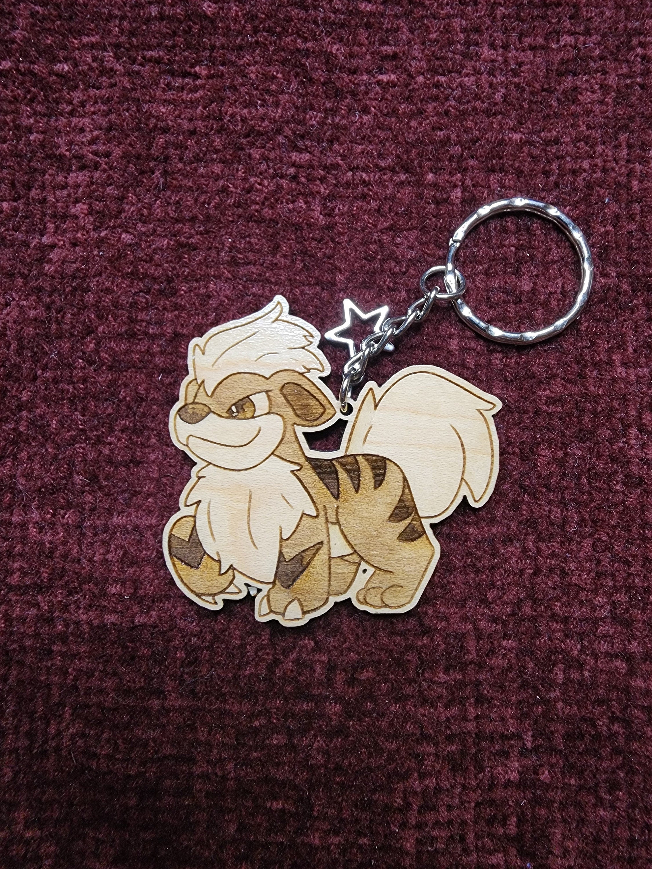 Gen 1 Pokemon Wooden Keychains