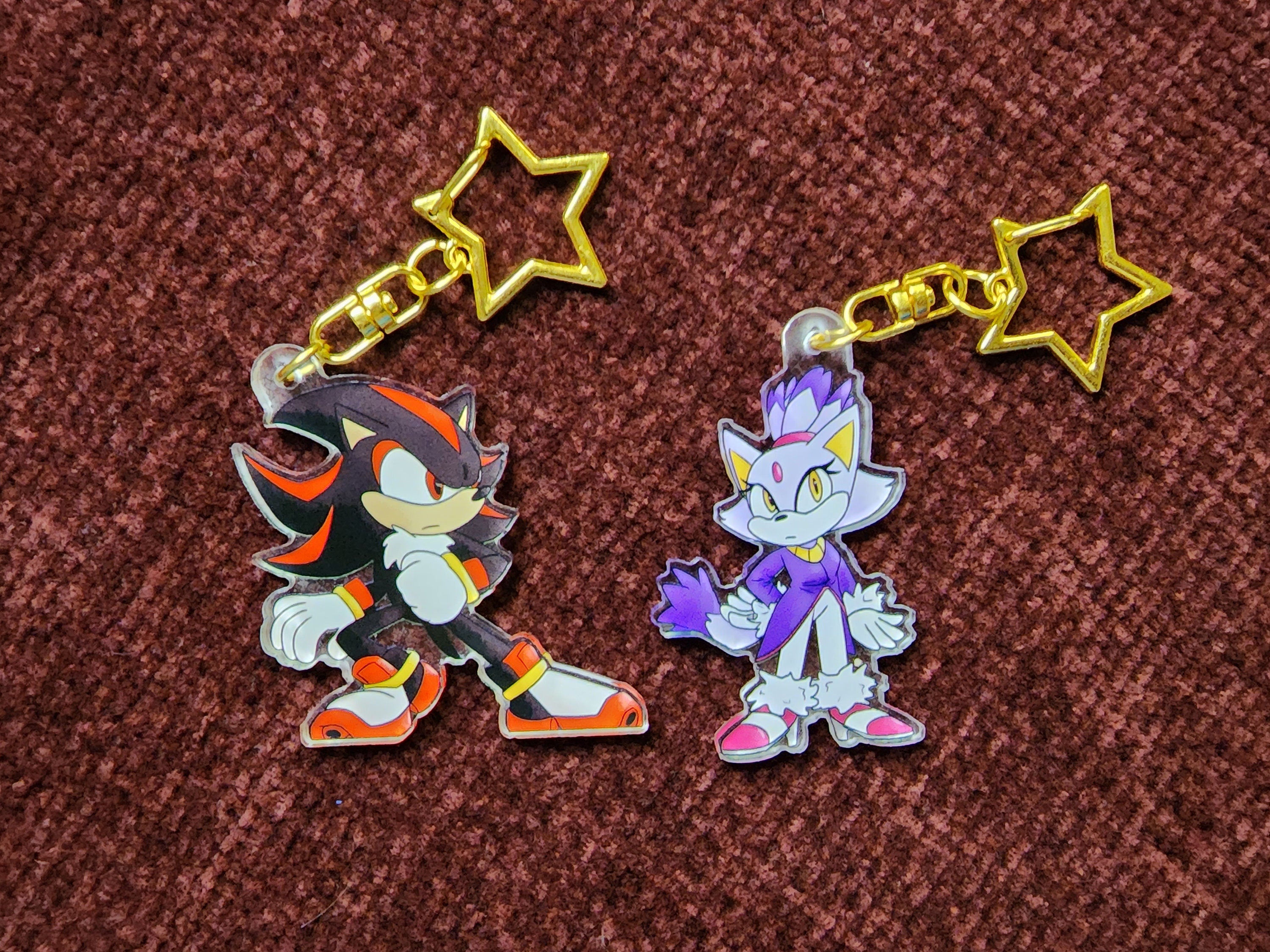 2 inch Shadow Blaze and Rouge Keychains