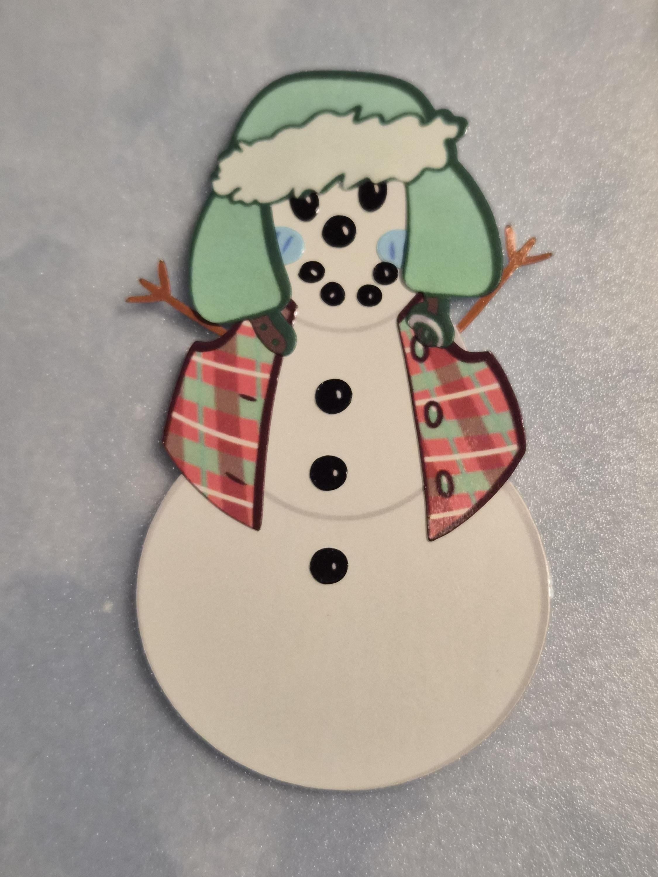 Build Your Own Snowman Stickers