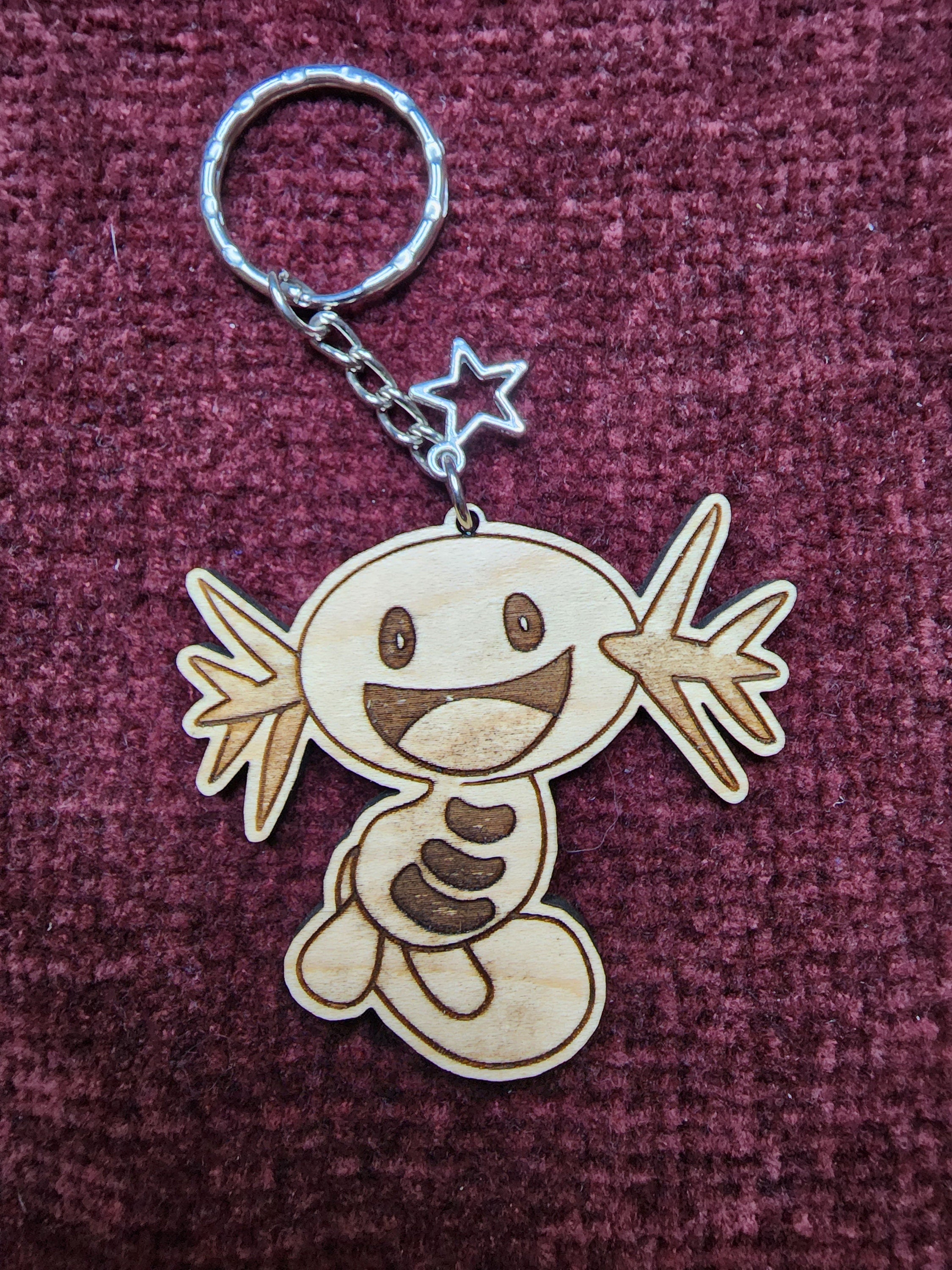Gen 2 Pokemon Wooden Keychains