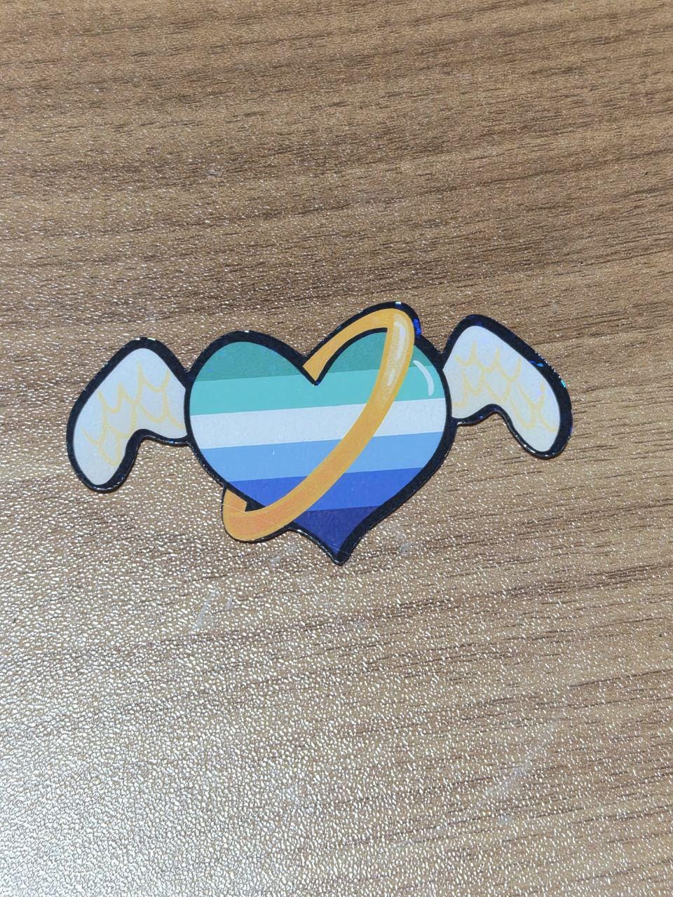 Angel Pride Holographic Stickers